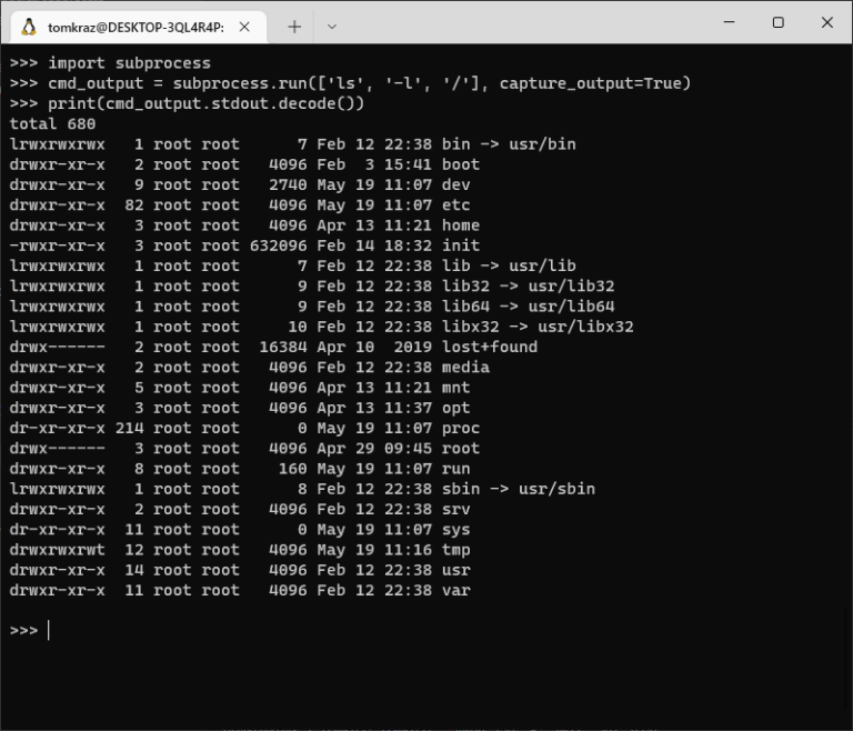 Python Subprocess Examples - Tkcyber